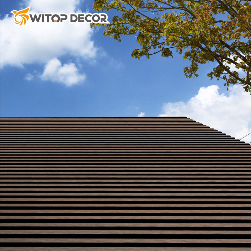 Eco-Friendly Backyard Board Plastic Waterproof Composite Wood Exterior WPC Wall Cladding Panel
