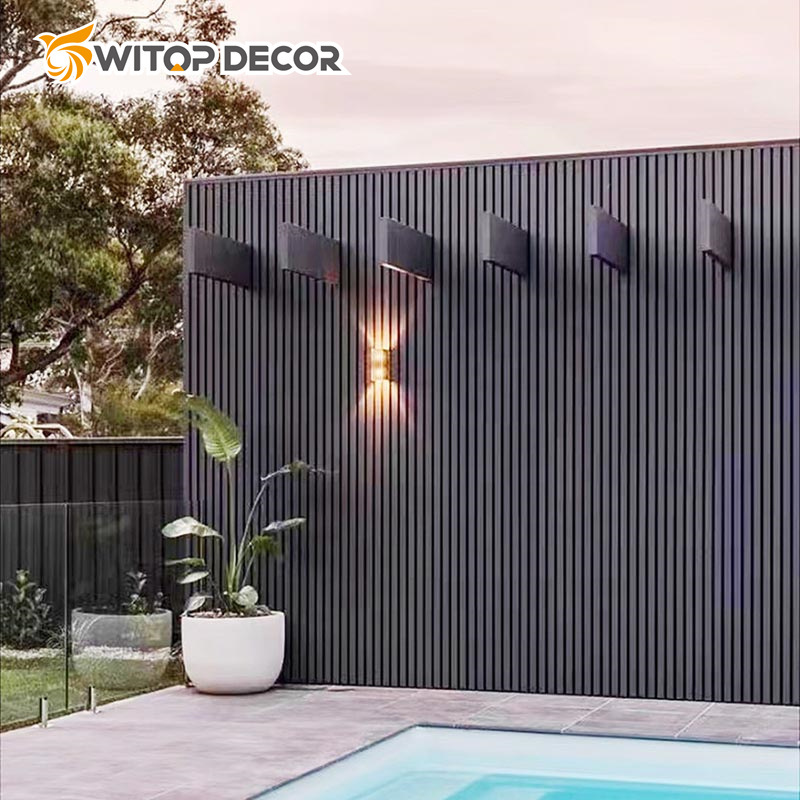 Decorative WPC Outdoor Aritificial Fire-Resistance Wood Wall Cladding