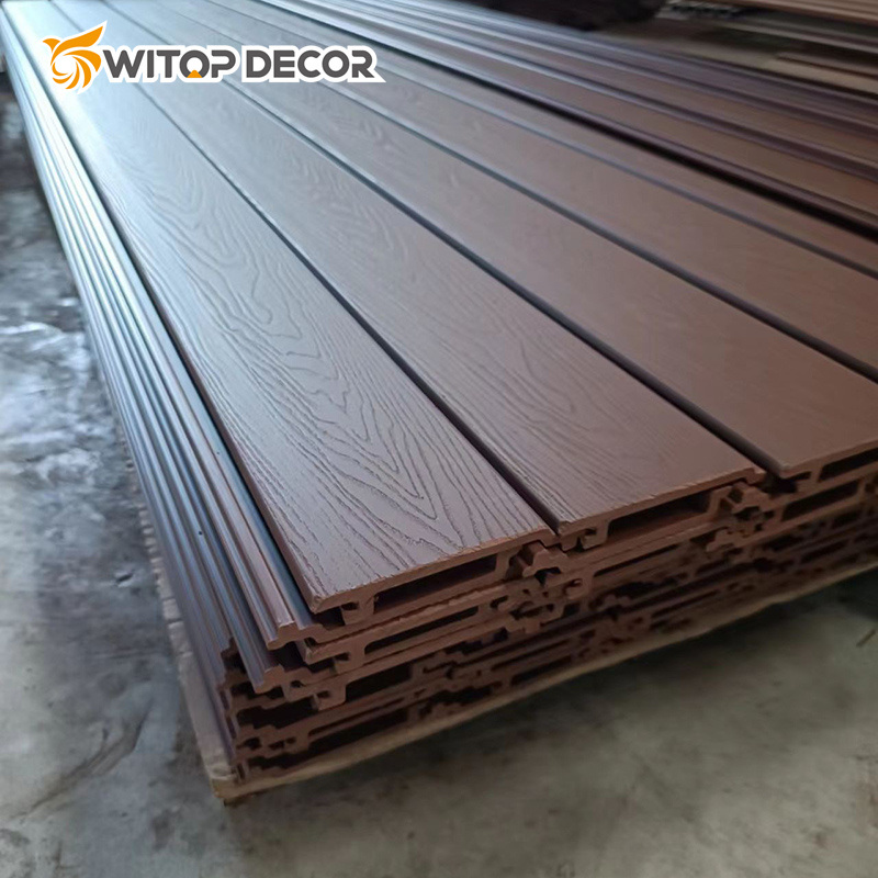 New Stylish External Waterproof 3D WPC Wall Panel Wall Cladding Exterior for Garden