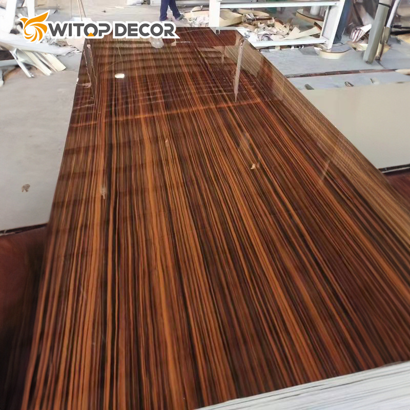New Interior PVC Wall Panels UV Coating Plastic Marble Sheets