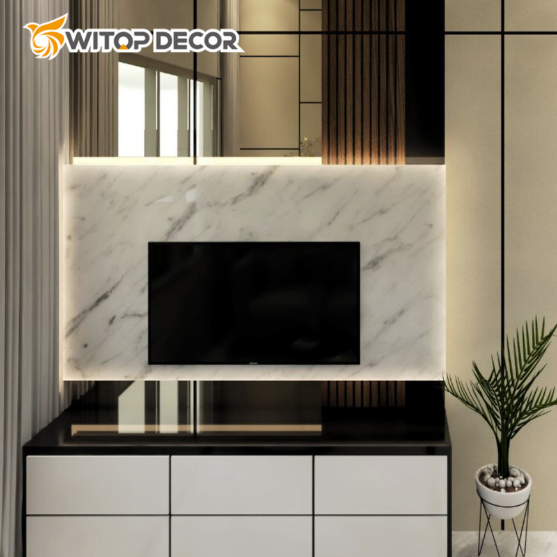 High Glossy UV Marble PVC Sheet for Walls