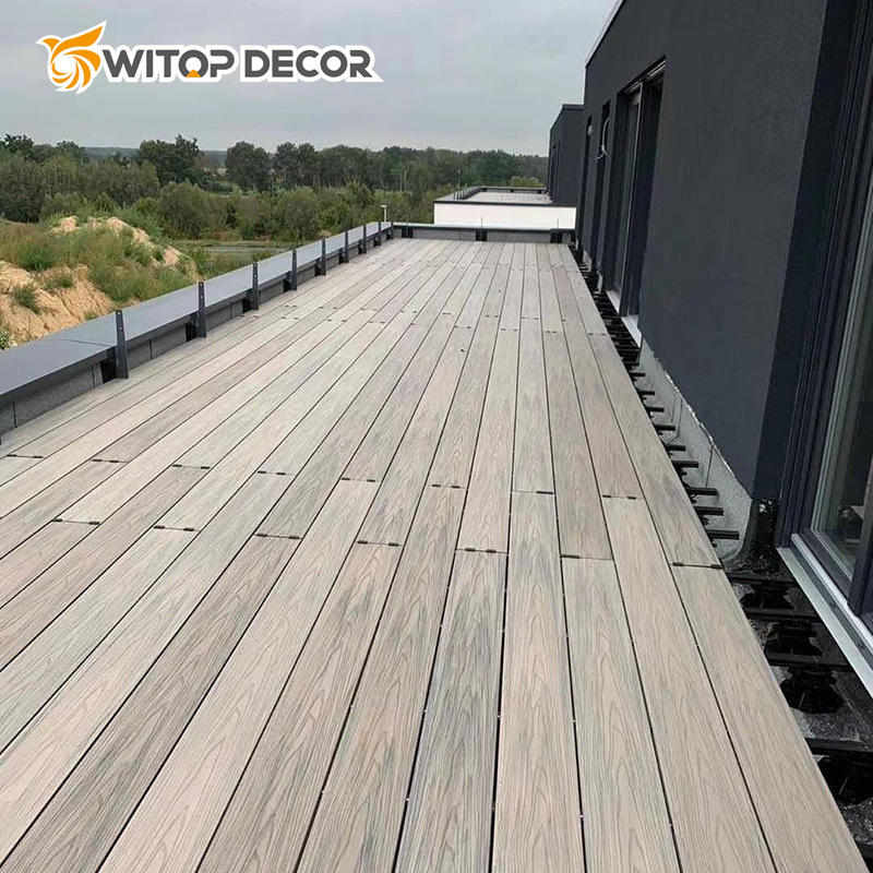 Factory Outdoor Interlocking Deck Wood Composite Grain Engineered Plastic Floor WPC Decking