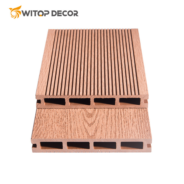 Co Extrusion Wood Plastic Composite PVC Decking for Outdoor