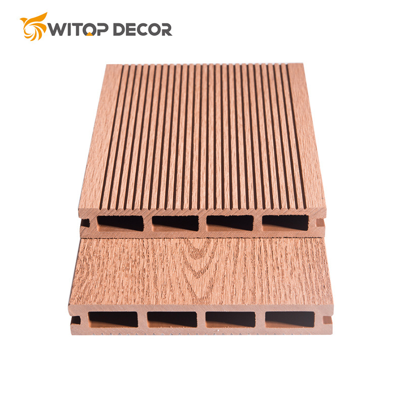 Co Extrusion Wood Plastic Composite PVC Decking for Outdoor