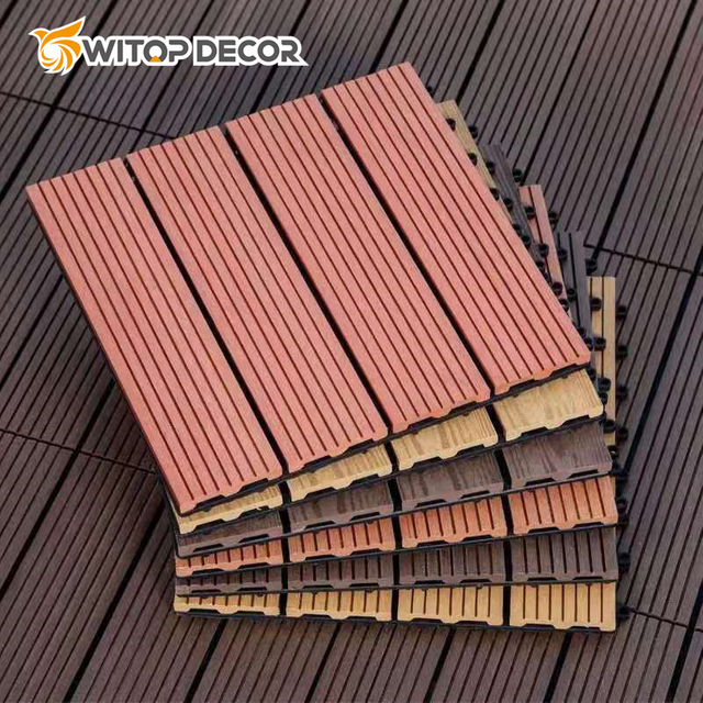 140*24mm Outdoor Waterproof Co-Extrusion 3D Embossed Wood Grain WPC Decking