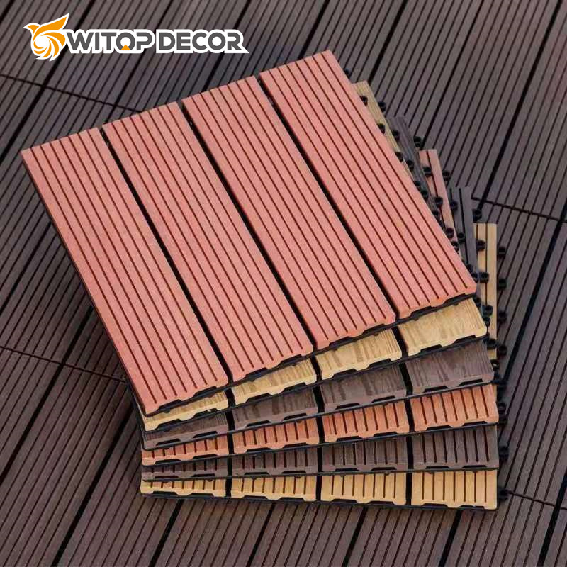 140*24mm Outdoor Waterproof Co-Extrusion 3D Embossed Wood Grain WPC Decking