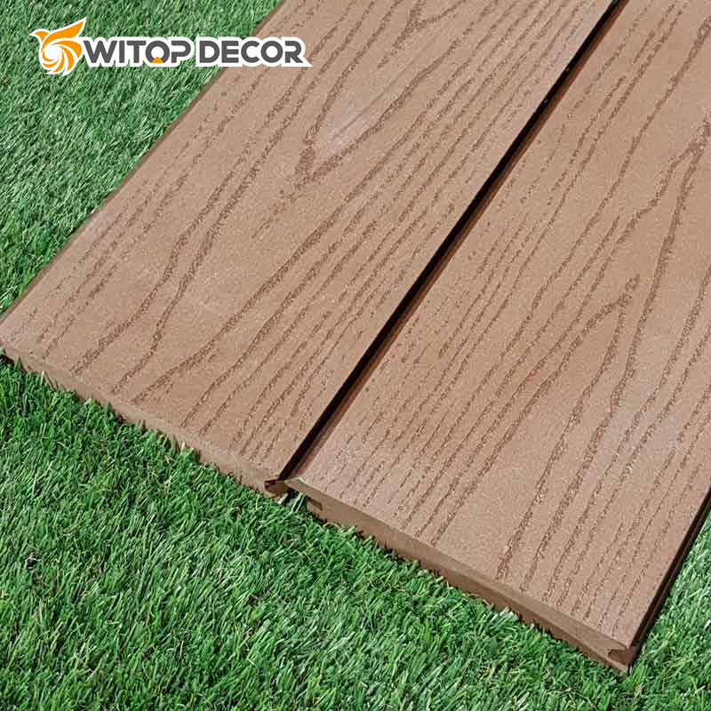 Fire Resistant Plastic Wood Composite Deck New Co-Extrusion Solid Board WPC