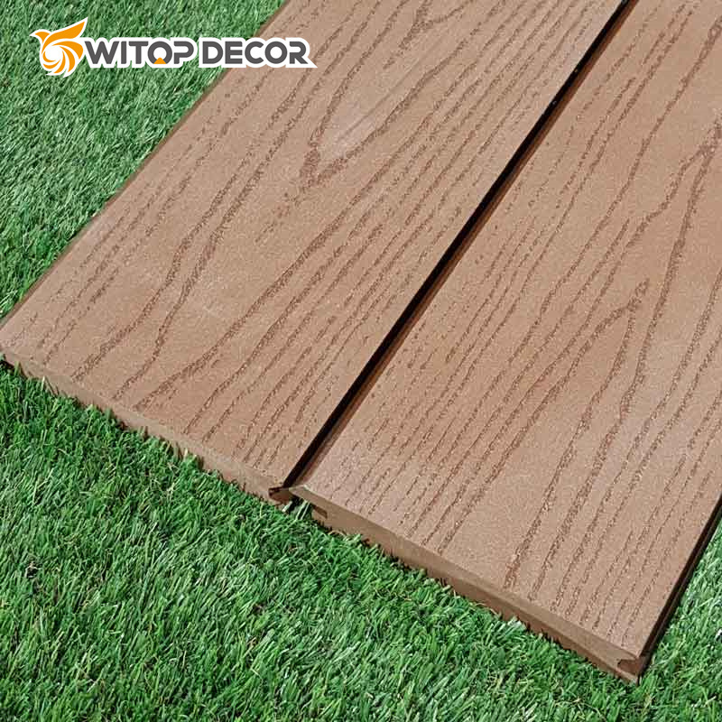 Fire Resistant Plastic Wood Composite Deck New Co-Extrusion Solid Board WPC