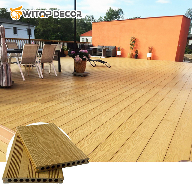 WPC Garden Terrace Decking/ Wood Plastic Composite WPC Decking