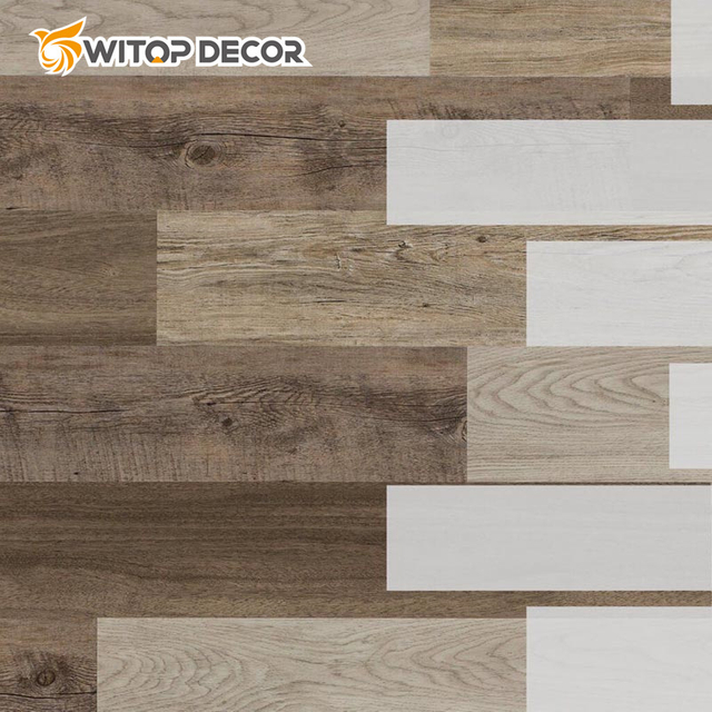 Embossed Texture PVC Virgin Material Plastic Vinyl Tiles Spc Flooring