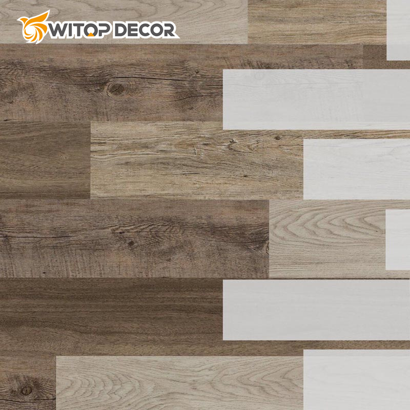 Embossed Texture PVC Virgin Material Plastic Vinyl Tiles Spc Flooring