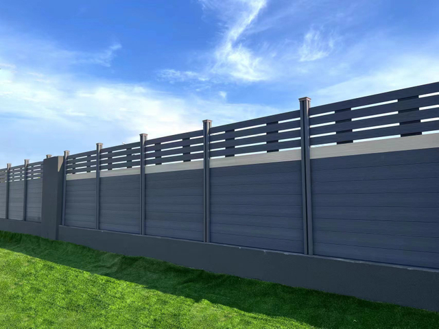 WPC Composite Fence Wood Plastic Composite Easy Installation Outdoor Fence