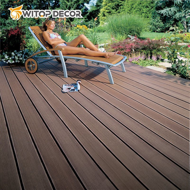 Plastic Roof Deck Waterproofing Composite Wood Decking Outdoor WPC Flooring Board Decking