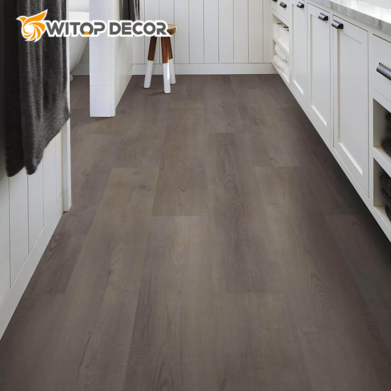 Fireproof Self Adhesive Vinyl Flooring 2mm Plastic Spc Floor Tiles for Indoor