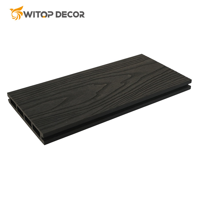 Eco Friendly WPC Decking 3D Deep Embossed Composite Wood Decking