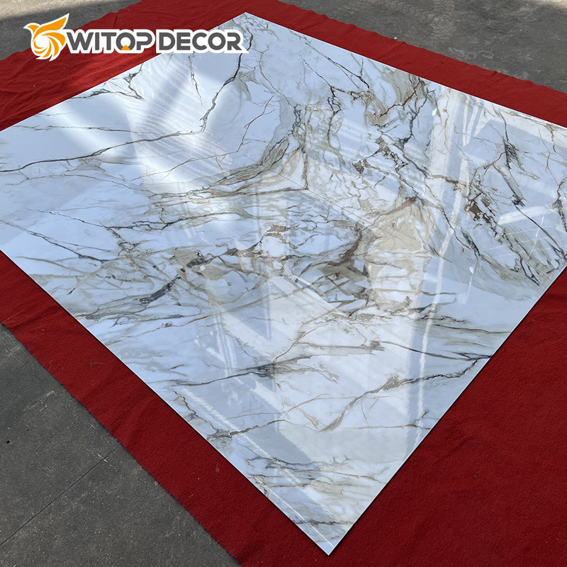 Interior Decoration PVC Marble Plastic Wall Covering Sheet