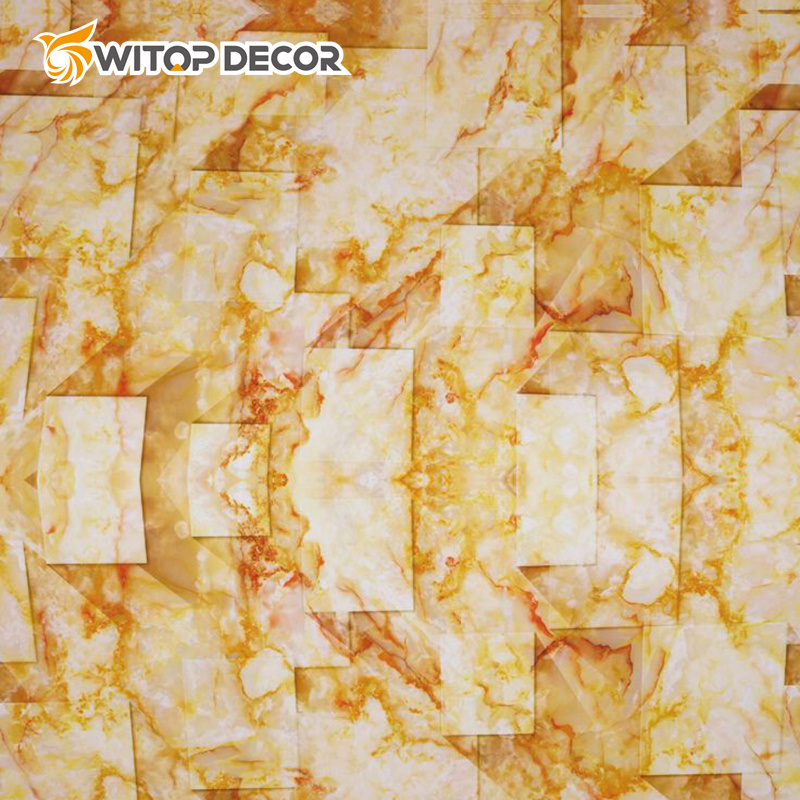 3mm Thickness Marble Design PVC UV Sheet for Wall Covering