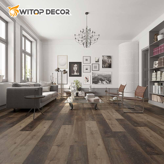 5 mm Dry Click System Wood Grain Spc Vinyl Plank Flooring