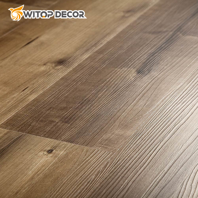 Wood Grain Waterproof 7mm Spc Rigid Core PVC Hybrid Vinyl Flooring Spc Floor