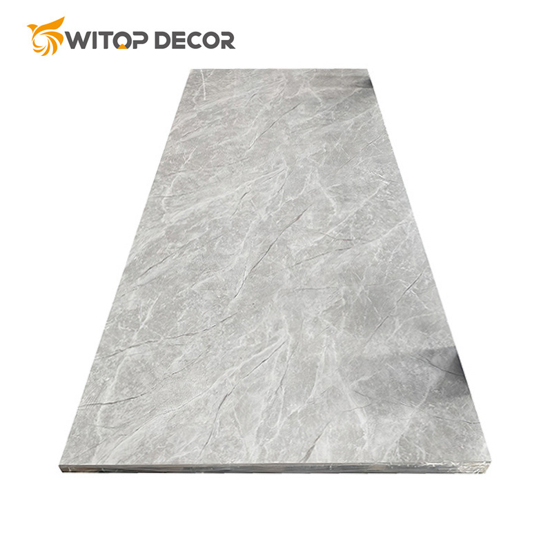 Popular Good High Glossy 3D Printing Marble Sheet UV Coating PVC Marble