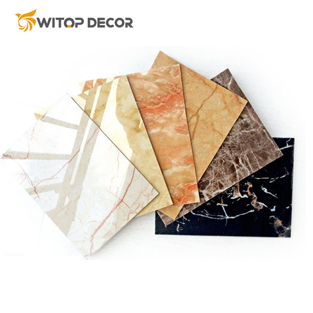 Light Weight Glossy Marble Panel PVC UV Sheet