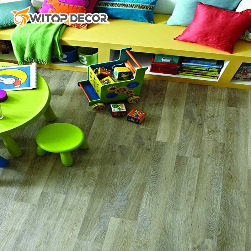 Wood Grain Parquet Effect Loose Lay PVC Vinyl Lvt Plank Flexible Flooring