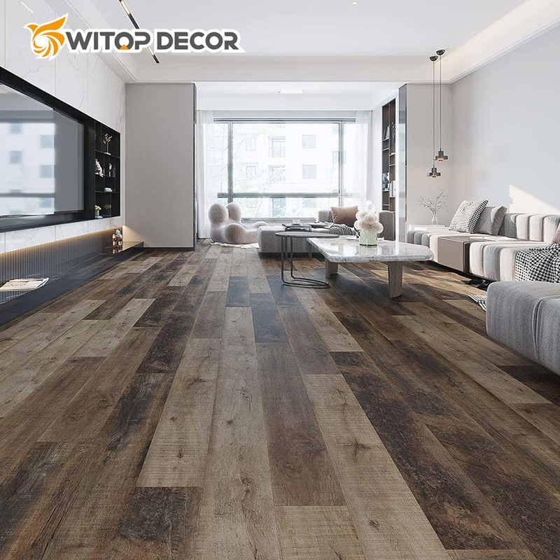 Moistureproof Soft and Quiet Wood Veneer Spc Floor