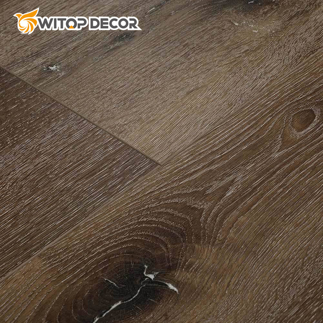 Hot Sale Wood Grain Spc Flooring with UV