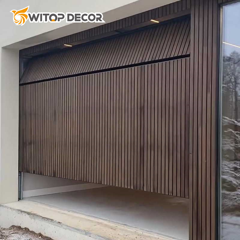 Witop Easy Install Walnut Color Eco Wood Laminate Decorative Wall Cladding