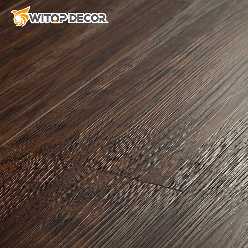 Chinese Factory Wholesale Brown Minimalist Waterproof UV Coating Spc Lock Flooring