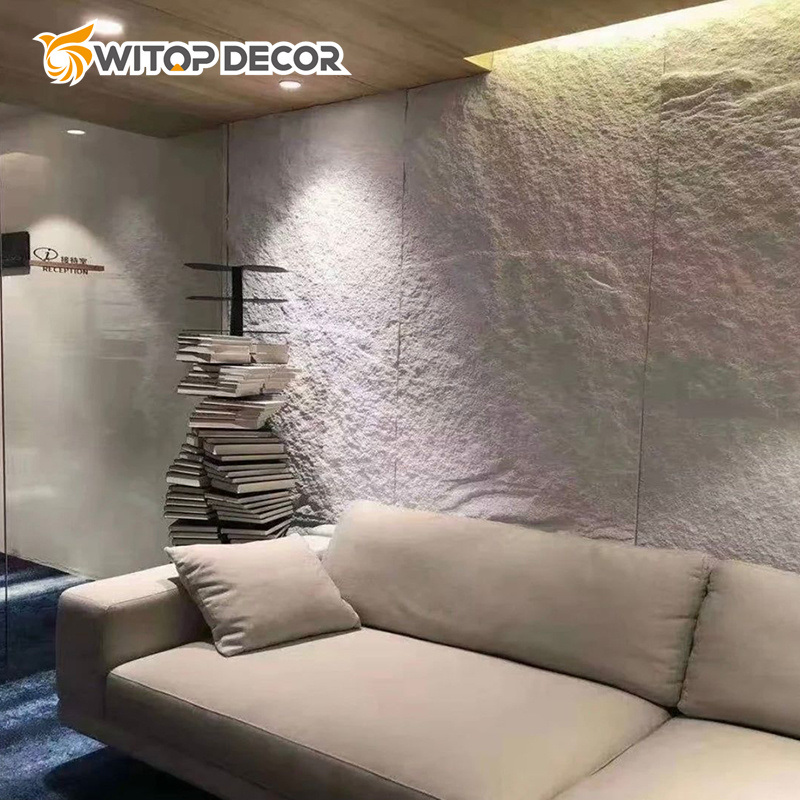 Insulating Lightweight Artificial Stone Easy and Rapid Installation Wall Stone Board PU Mushroom Stone
