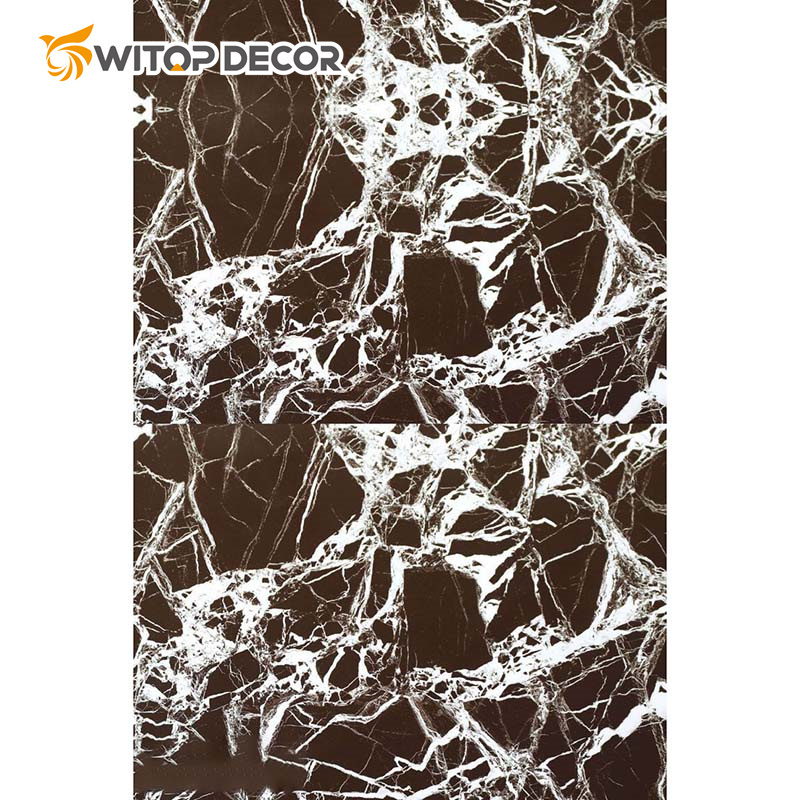 High Glossy PVC Marble Sheet for Interior Wall Decoration Good Quality UV Marble