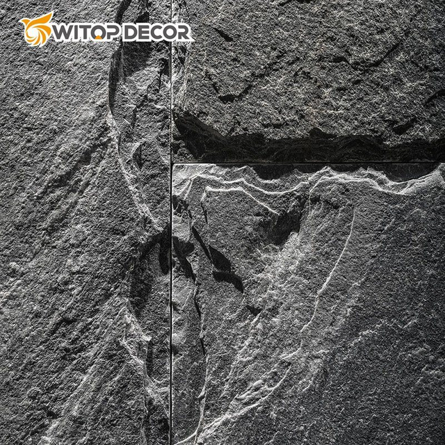 New Decorative Material Polyurethane Stone Panel Faux Artificial PU Rock Stone Wall Panel