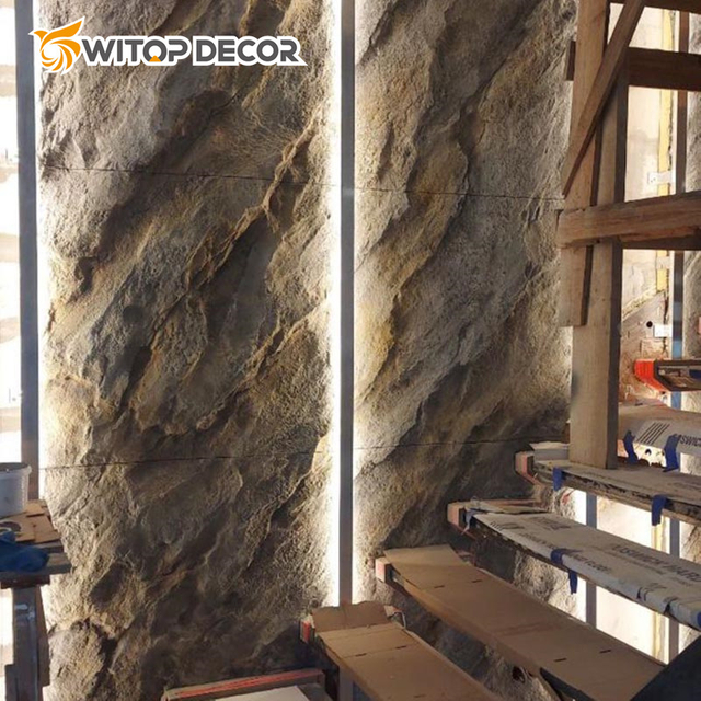 Factory Price Artificial Culture Stone PU Foam Stone for Wall Decoration