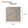 Wall Background Decor Waterproof Stone PU Panels PU Stone Panels PU Wall Stone Panel