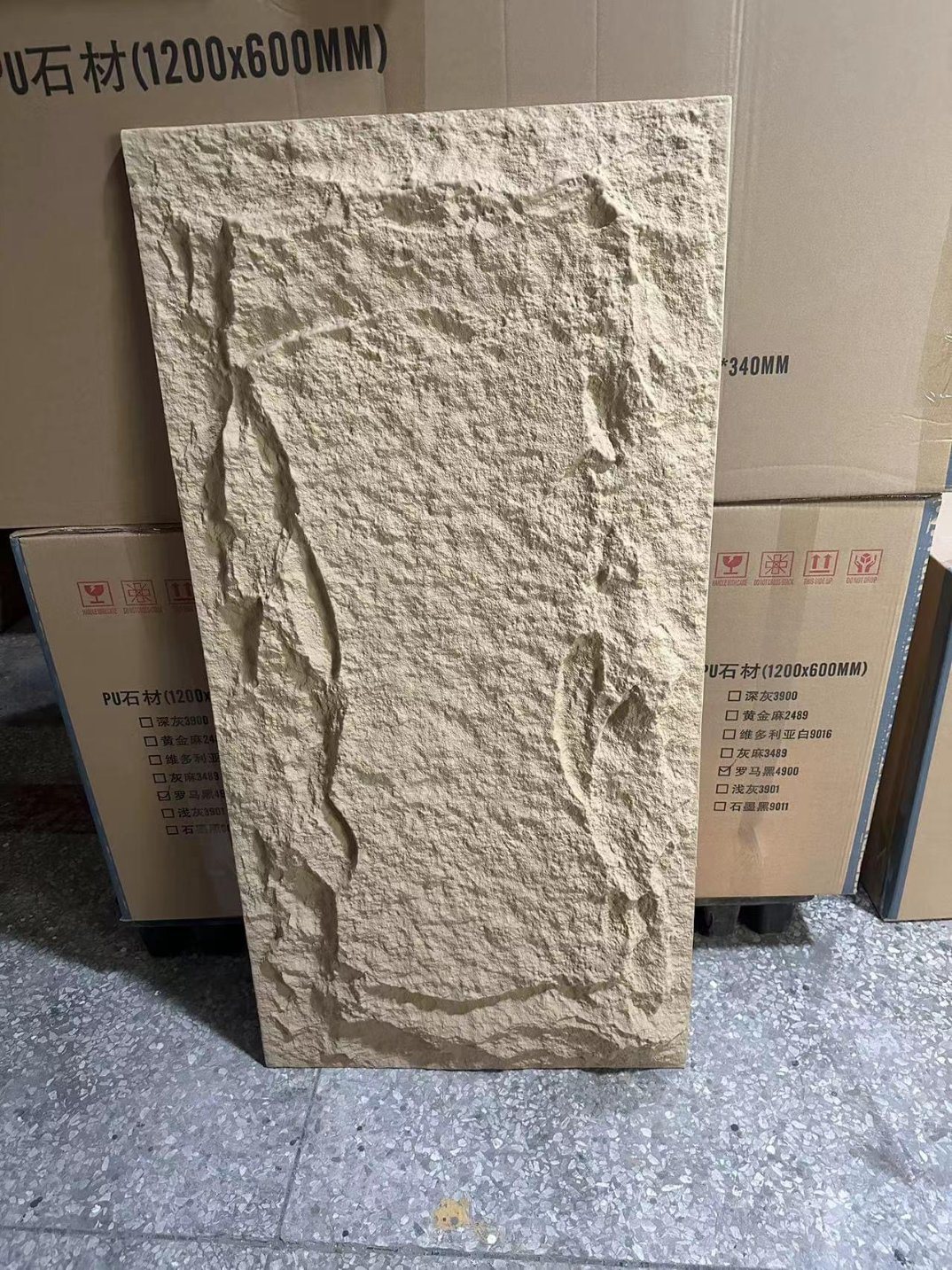 Outdoor Waterproof PU Culture Stone 3D Decoration PU Stone Wall Panel