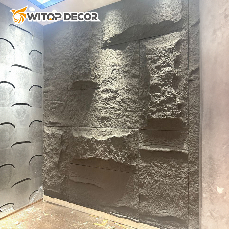 Polyurethane Beauty Cheap Decor Stone Coating Design Stone Wall Interior and Exterior PU Wall Panel
