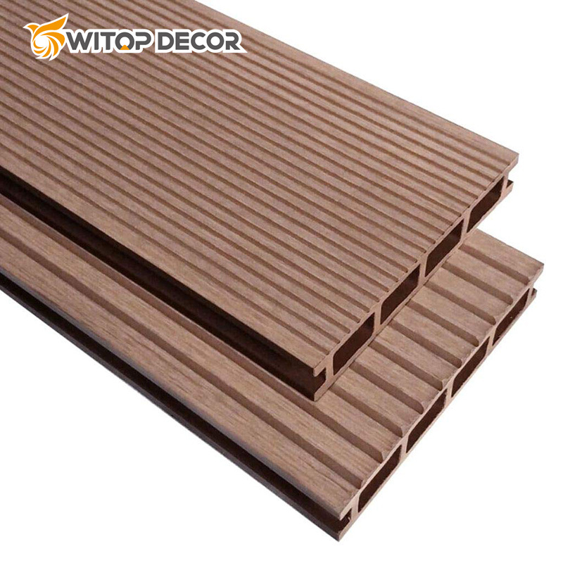 Wood Plastic Engineered Flooring Co-Extrusion Composite WPC No Gap Decking