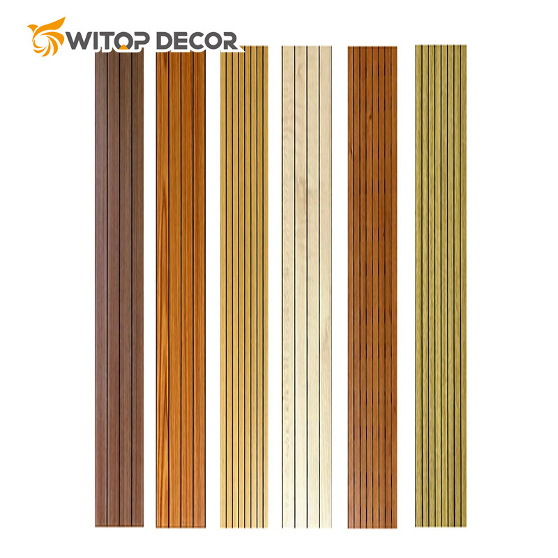 Acoustic Panel Veneer Wood Wall Panel Sheet Customizable Soundproof Material Oka