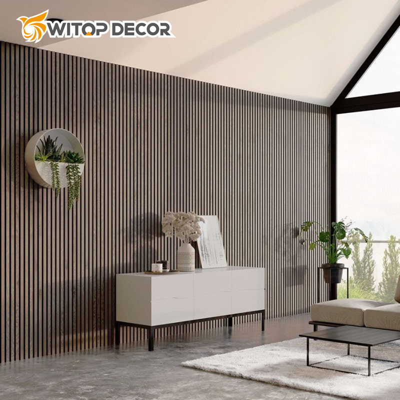 Acoustic Panel Veneer Wood Wall Panel Sheet Customizable Soundproof Material Oka