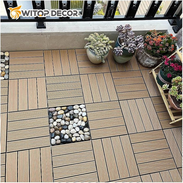 Strong Weatherability No Aging Solid WPC Composite Decking