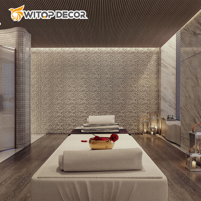 Contemporary Grey Oak Acoustic Wood Slat Panels