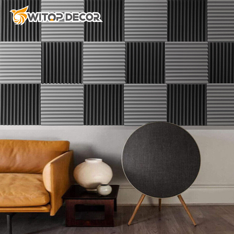 New Design Wholesale Fireproof Wall Corner Acoustic Foam Sound Dampening Panels