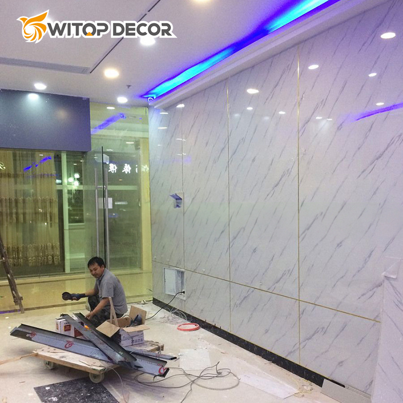 Eco-Friendly UV Sheet UV Marble Sheet for Indoor Decoration in 1220*2440*3mm