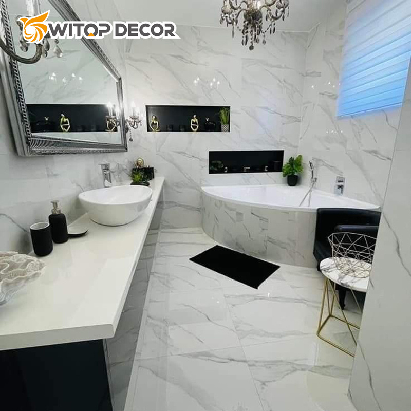 Marble Substitutes PVC Marble Sheet Glossy 1220*2900*3mm Plastic Sheet PVC Faux Marble