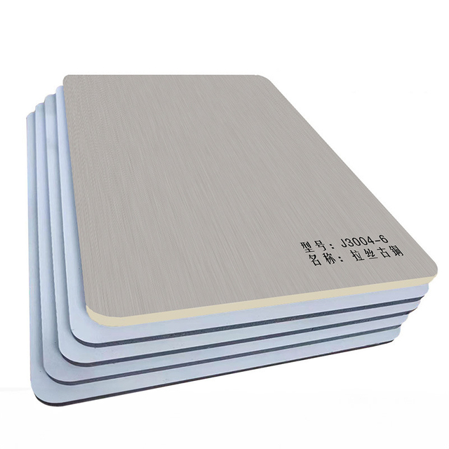 Indoor Flexible WPC Foam Board Bamboo Charcoal Wood Veneer for Decoration