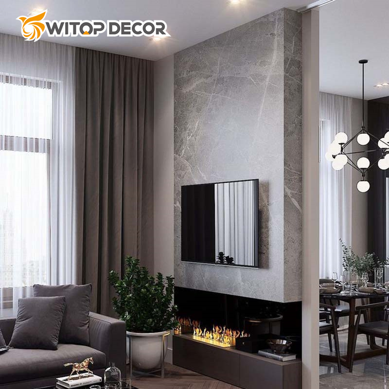 High Glossy PVC Sheet Waterproof Plastic Wall Tile Sheets with Marble Design