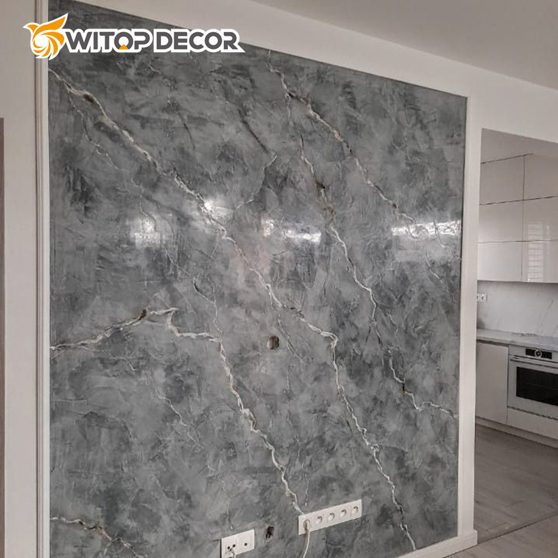 Wholesale Price High Glossy 1220mm*2440mm*2.5mm Marble PVC Sheets for Home Decoration