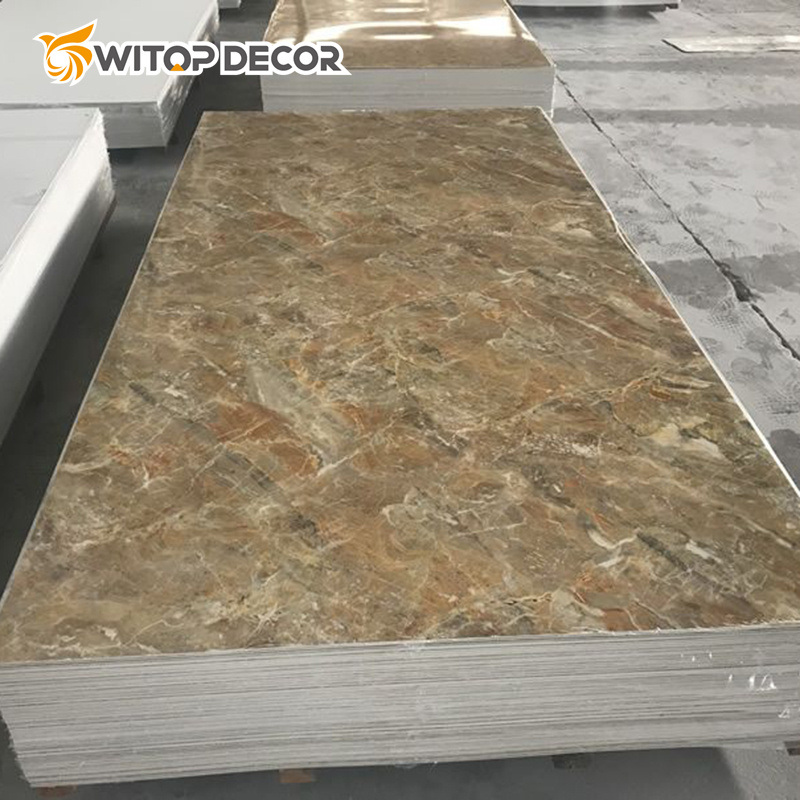 High Gloss Marble Design 3mm PVC Marble Sheet UV Marble Plastic Sheet PVC Wall Panel