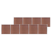 Garden Fence Panels Composite Fence Trellis Laser Cut Aluminum Fencing Wall WPC Decorative Garden Fence